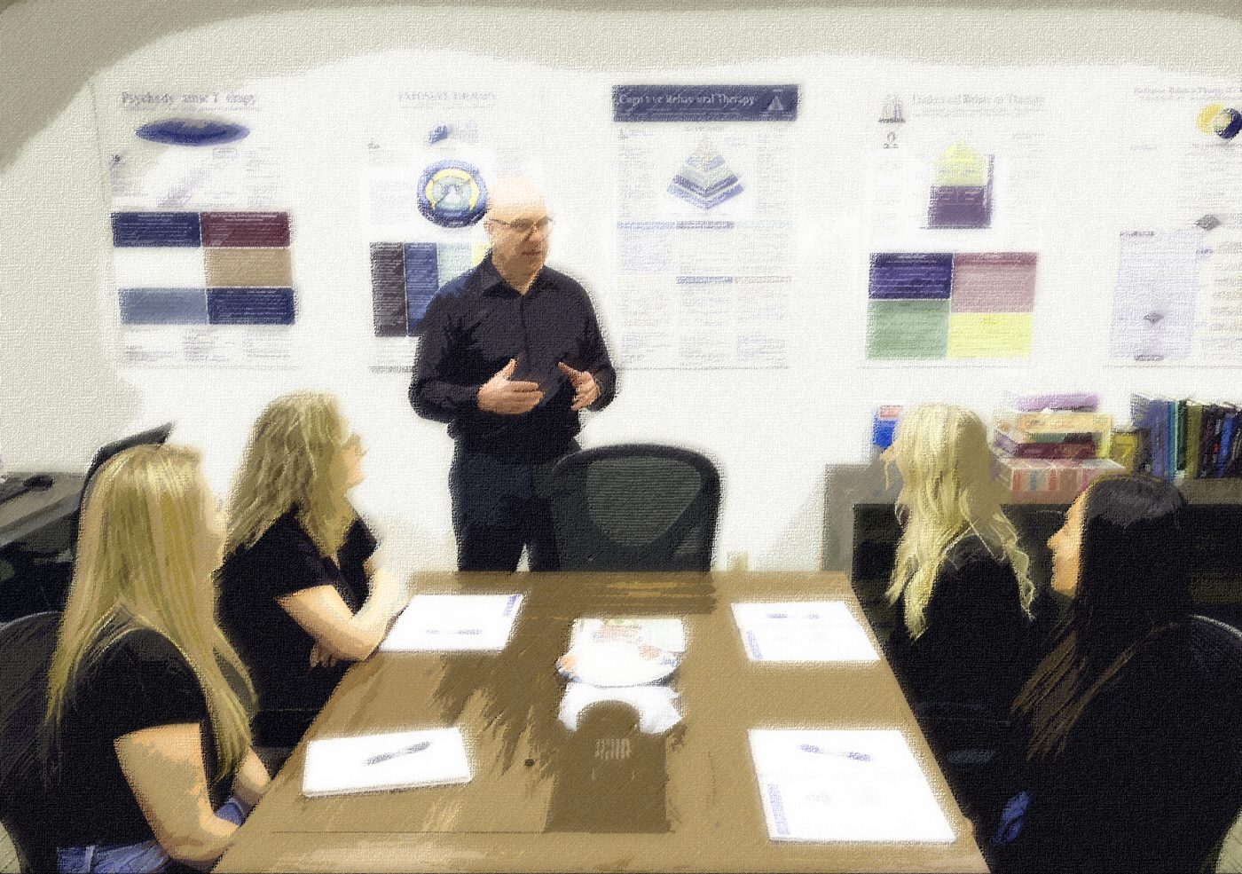NSCG clinicians in a training session